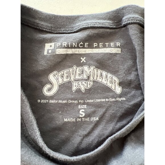 Prince Peter Steve Miller Band T Shirt Size Small Black Retro Graphic - Picture 5 of 8